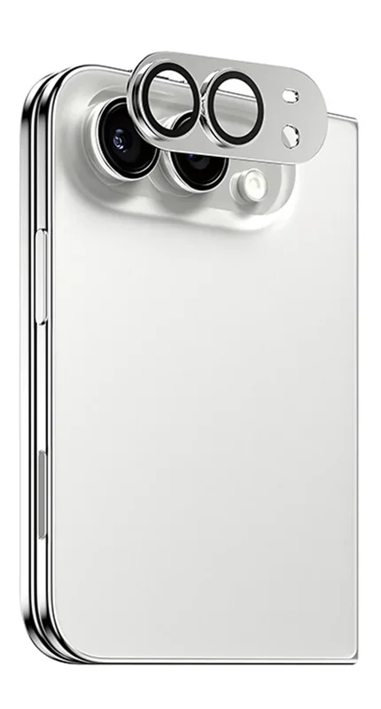 Panzerglass iPhone Duo Fender kameros stikliukas, silver, 1 nuotrauka